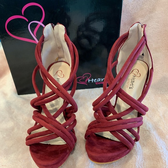 New! Hearst’s Collection Strappy Heels - Picture 2 of 8